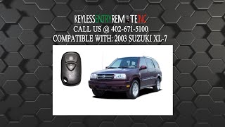 How To Replace Suzuki XL 7 Key Fob Battery 2003