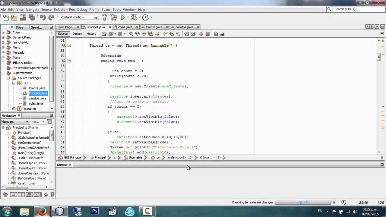 simulador de caja en java - YouTube