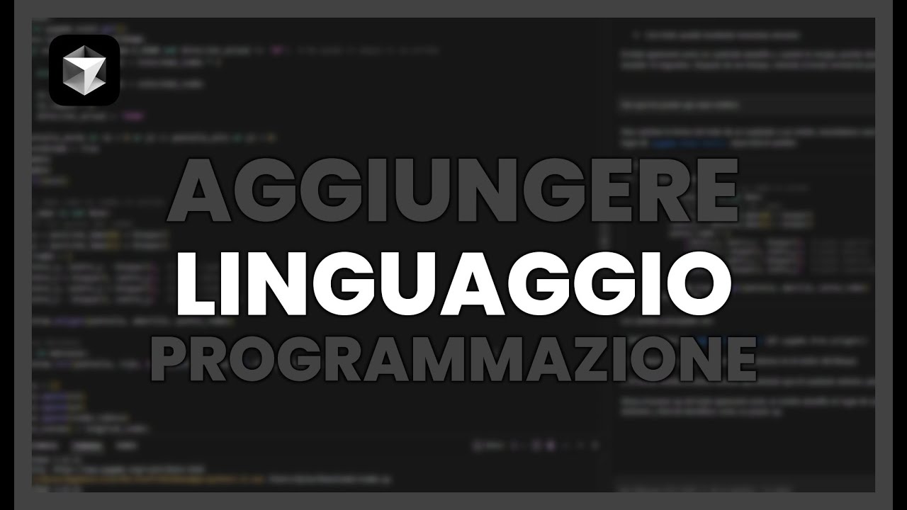 COME AGGIUNGERE UN LINGUAGGIO DI PROGRAMMAZIONE IN CURSOR - YouTube