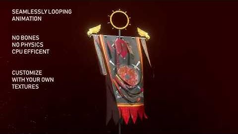 Animated Cloth Flag #1 Unity 3d asset