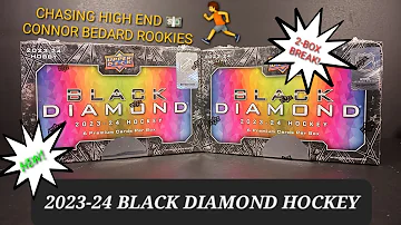 NEW! 2023-24 UPPER DECK BLACK DIAMOND 2-BOX BREAK 🏒 BLACK DIAMOND or BLACK HOLE? 🕳 HIGH END HOCKEY 🤑