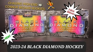 NEW! 2023-24 UPPER DECK BLACK DIAMOND 2-BOX BREAK 🏒 BLACK DIAMOND or BLACK HOLE? 🕳 HIGH END HOCKEY 🤑