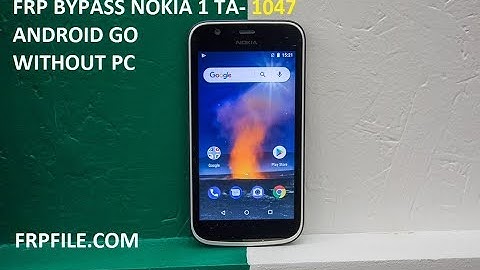 FRP Bypass Google Account Nokia 1 (TA-1047) Android GO without PC
