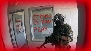Airsoft at a Prison using Wolverine Daniel Defense MK18 and M249 Saw!