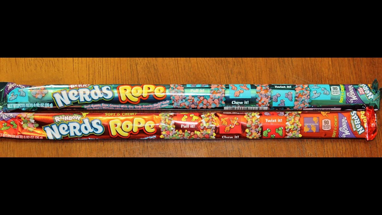 Wonka Nerds Rope Berry & Rainbow Flavors Review YouTube