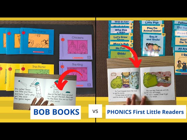 Bob Books Review vs Scholastic First Little Readers - Differences revealed! class=