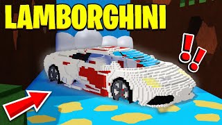 Kæmpe LAMBORGHINI I Build A Boat! - Roblox