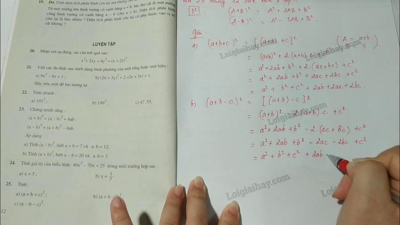 Giải Bài 25 Trang 12 Sgk Toán 8 Tập 1 - Youtube