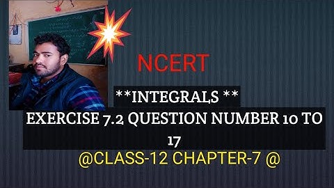 CLASS12 MATHS INTEGRALS/NCERT EXERCISE 7.2 SOLUTION OF QUESTION NUMBER 10TO 17@vivekmathematics122