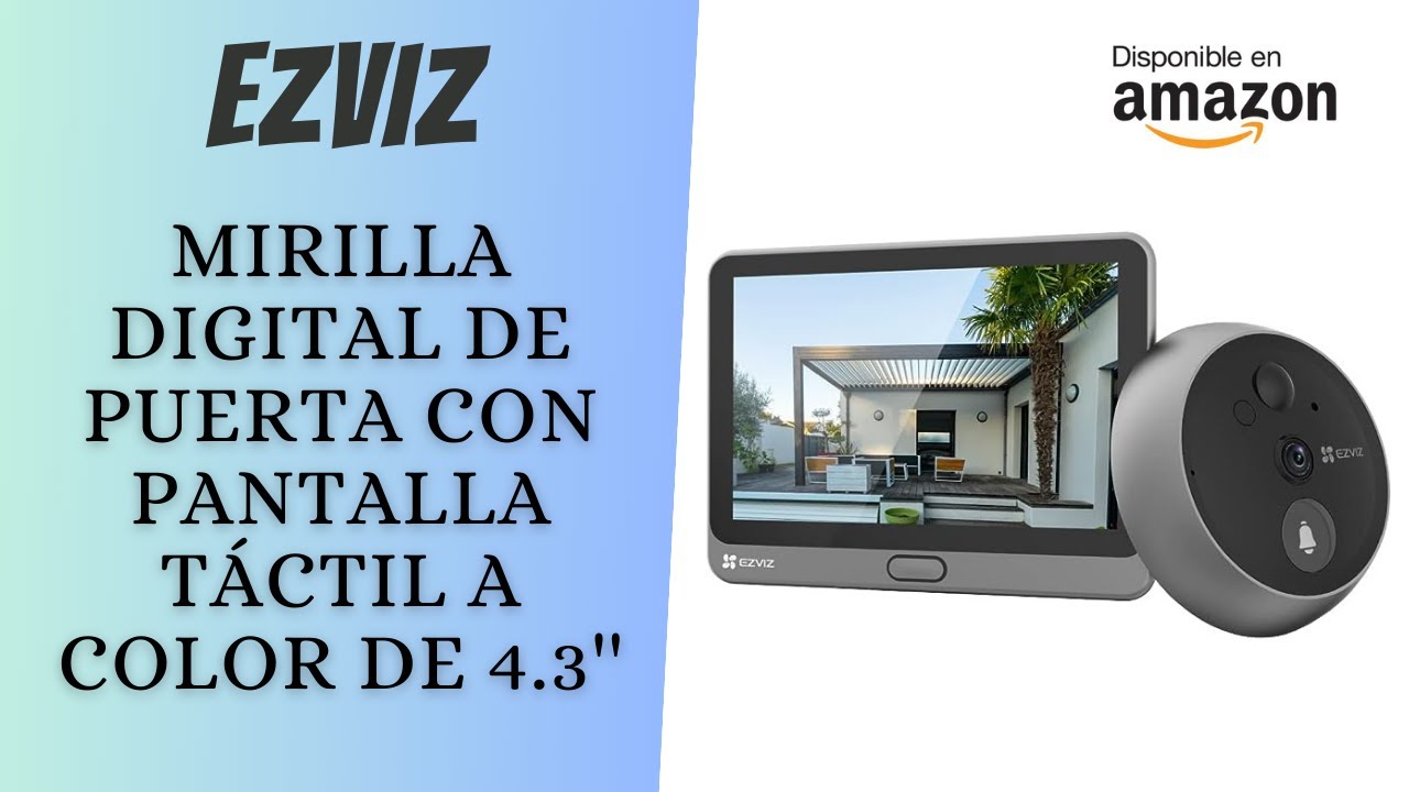 EZVIZ CP4 Mirilla digital inteligente con cámara de seguridad WIFI -  protege tu hogar contra okupas 