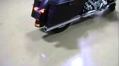 SuperTrapp SE Series Slip Ons with Yaffe Chrome Afterburner End Caps on 2010 Street Glide %28FLHX%29