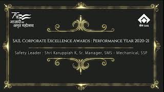 SAIL Corporate Excellence Awards | 2020 - 2021 | Safety Leader