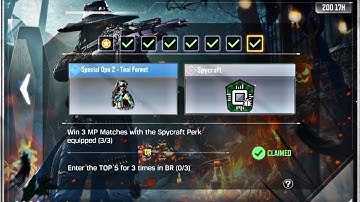 New Spycraft Perk Utility of Spies seasonal event cod mobile