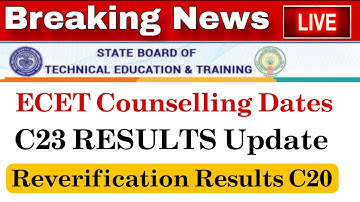 C23 RESULTS || AP ECET COUNSELLING DATES 2025 | RVRC C20 Results Links ✅ || #apsbtet #apdiploma