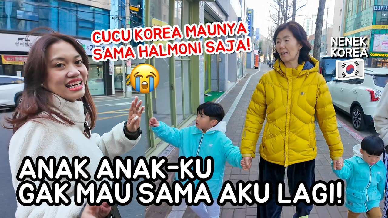 Baru sampai di KOREA cucu-cucu sudah REBUTAN HALMONI 😭