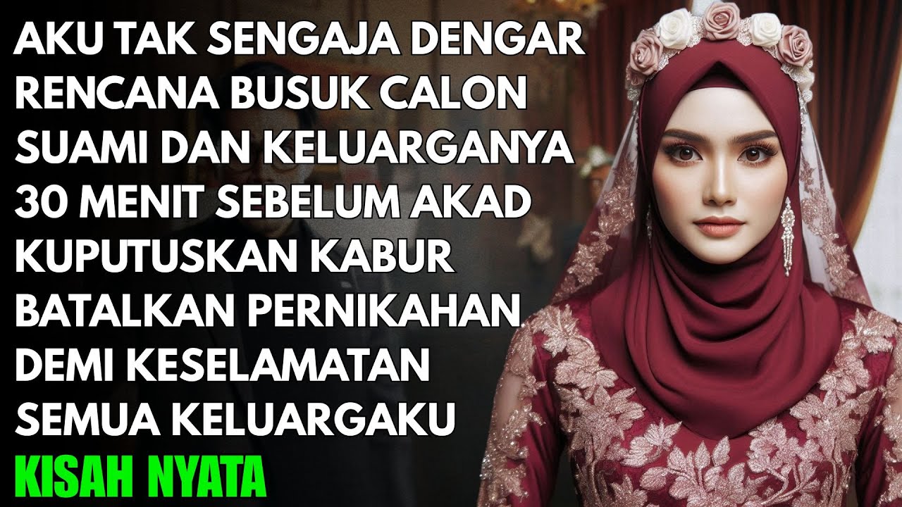 KUPUTUSKAN UNTUK KABUR SETELAH MENDENGAR RENCANA BUSUK CALON SUAMI DAN MERTUA 30 MENIT SEBELUM AKAD