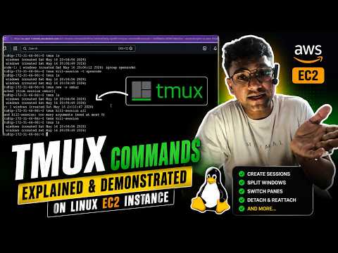 TMUX Tutorial for Beginners | Manage Multiple Linux Sessions on EC2