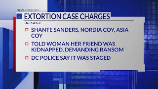 Police: Three facing extortion charges in DC staged kidnapping