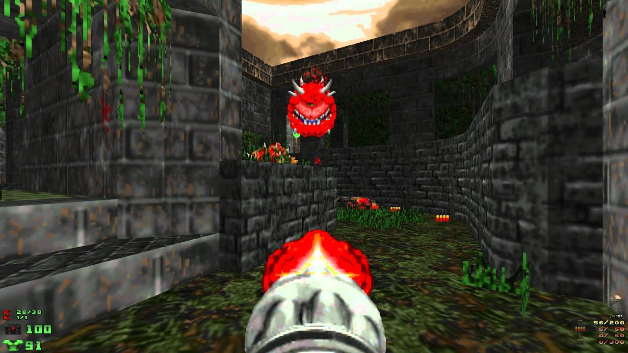 Doom2 Vanguard - Vanguard.wad - MAP01 Overgrown Sepulcher - All Secrets 1080p 60fps