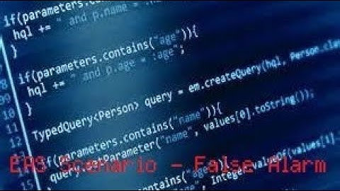 EAS Mini-Scenario - False Alarm