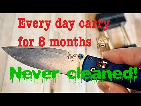 Maintenance - This Bechmade Bugout was carried daily for 8 Months!