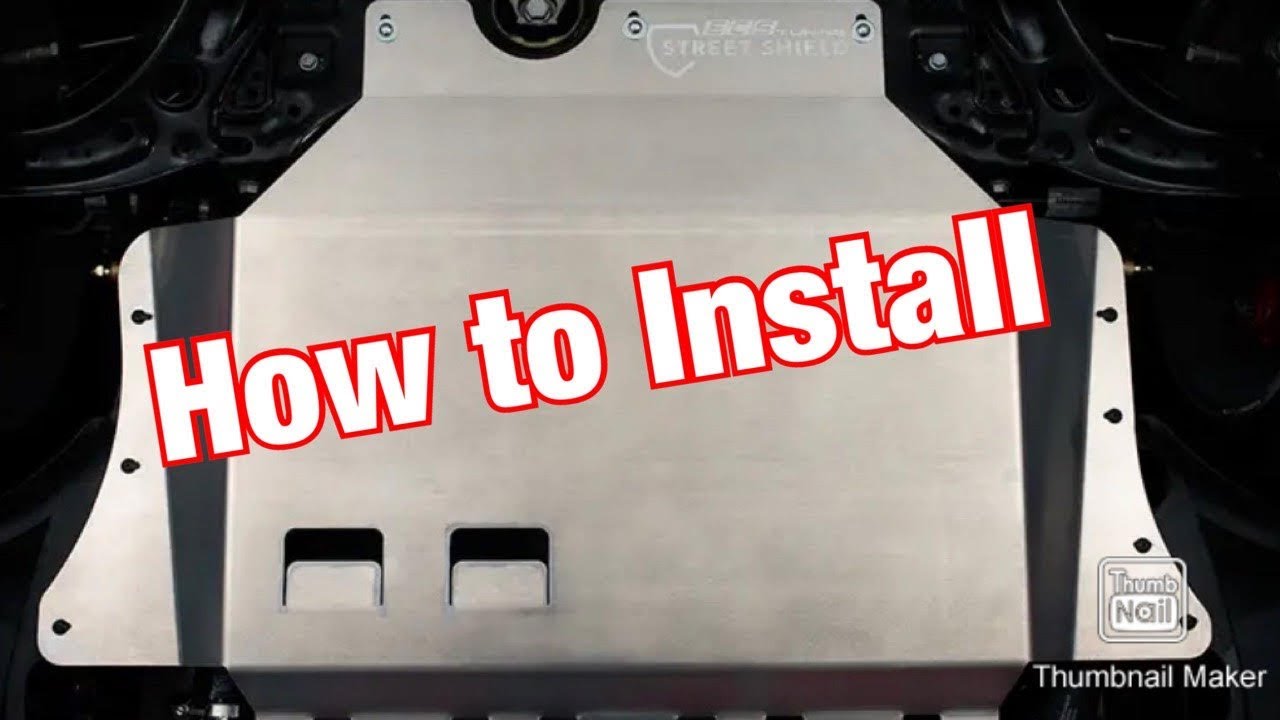 MK7.5 Golf R Skid Plate Install YouTube