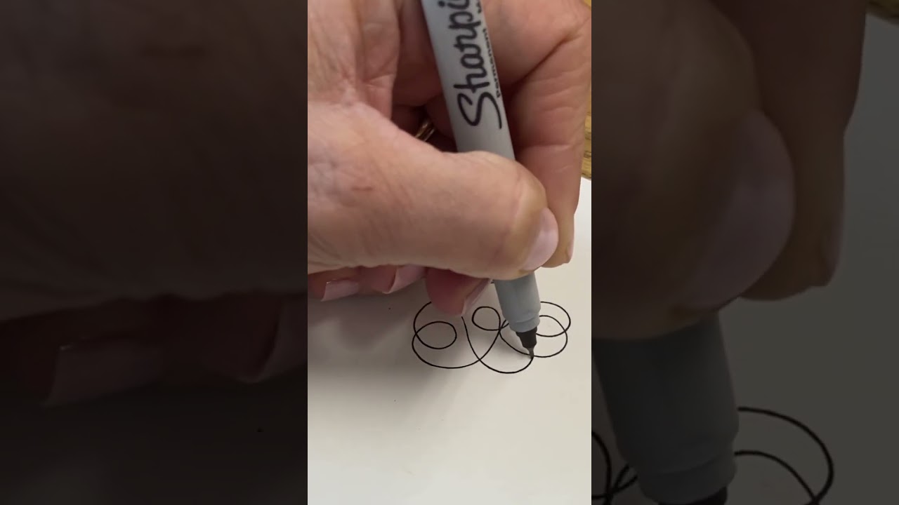 A scribble that turns into art. 