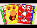 【癒しASMR】アンパンマン&とパウ・パトロール🐾と一緒にシールを飾ってはがす🎧 Relaxing Sticker Peeling with Anpanman & Paw Patrol