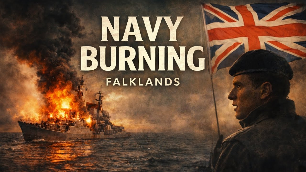 Britain’s Navy Burned in the South Atlantic