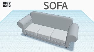 [1DAY_1CAD] SOFA (Tinkercad : know-how / style / education)