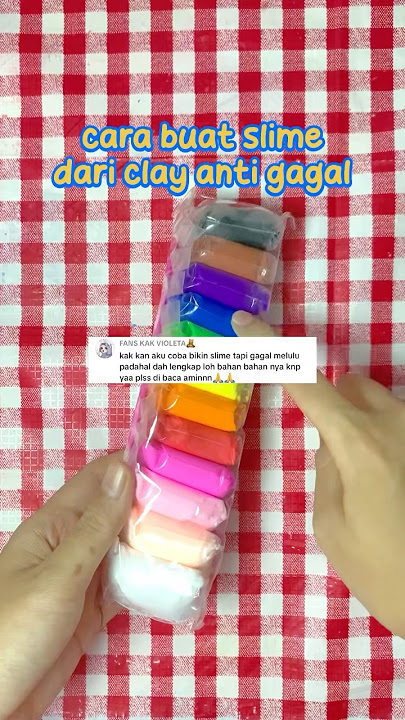 HERE'S HOW TO MAKE SLIME FROM CLAY WITHOUT FAILING🍭🌈 #artbytatae #slimebytatae #diyslime #clayslime