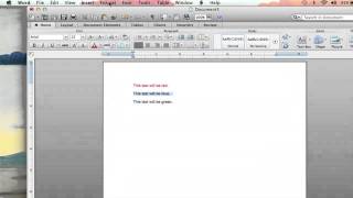 How to Create Multicolored Text in Microsoft Word : Microsoft Word Help