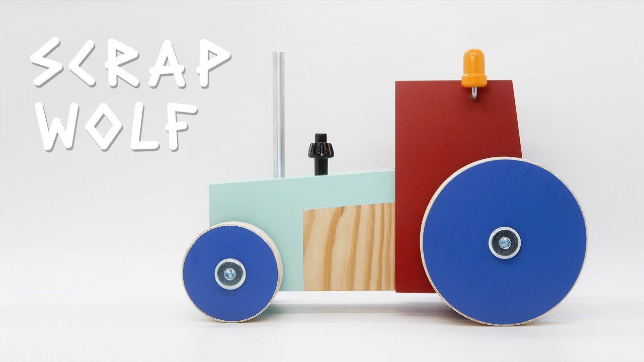 Tractor miniatuur bouwen - Scrap Wolf