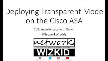 Deploying Transparent Mode on the Cisco ASA