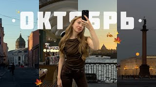 Октябрь: первый месяц на новой работе, осенний Петербург, череда трат 🙈 на дом, семью и друзей! 🤍