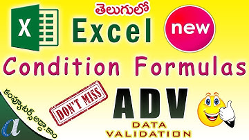Excel New Conditional Formulas || ADV Data Validation || Text & Blank ||