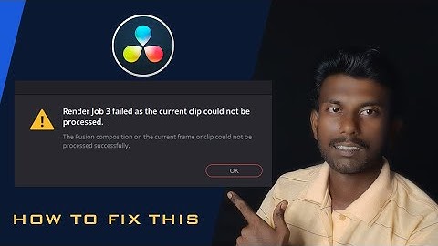 The Fusion Composition Could Not Be Processed Successfully  Fix | Tricky Tricks Tamil