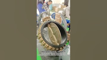 Marine large caliber aluminum bronze hydraulic butterfly valve hydraulic close inspection #povvalve
