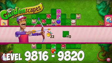 GardenScapes level 9816 9817 9818 9819 9820 🌱 Gameplay Walkthrough (Android, iOS) Playrix