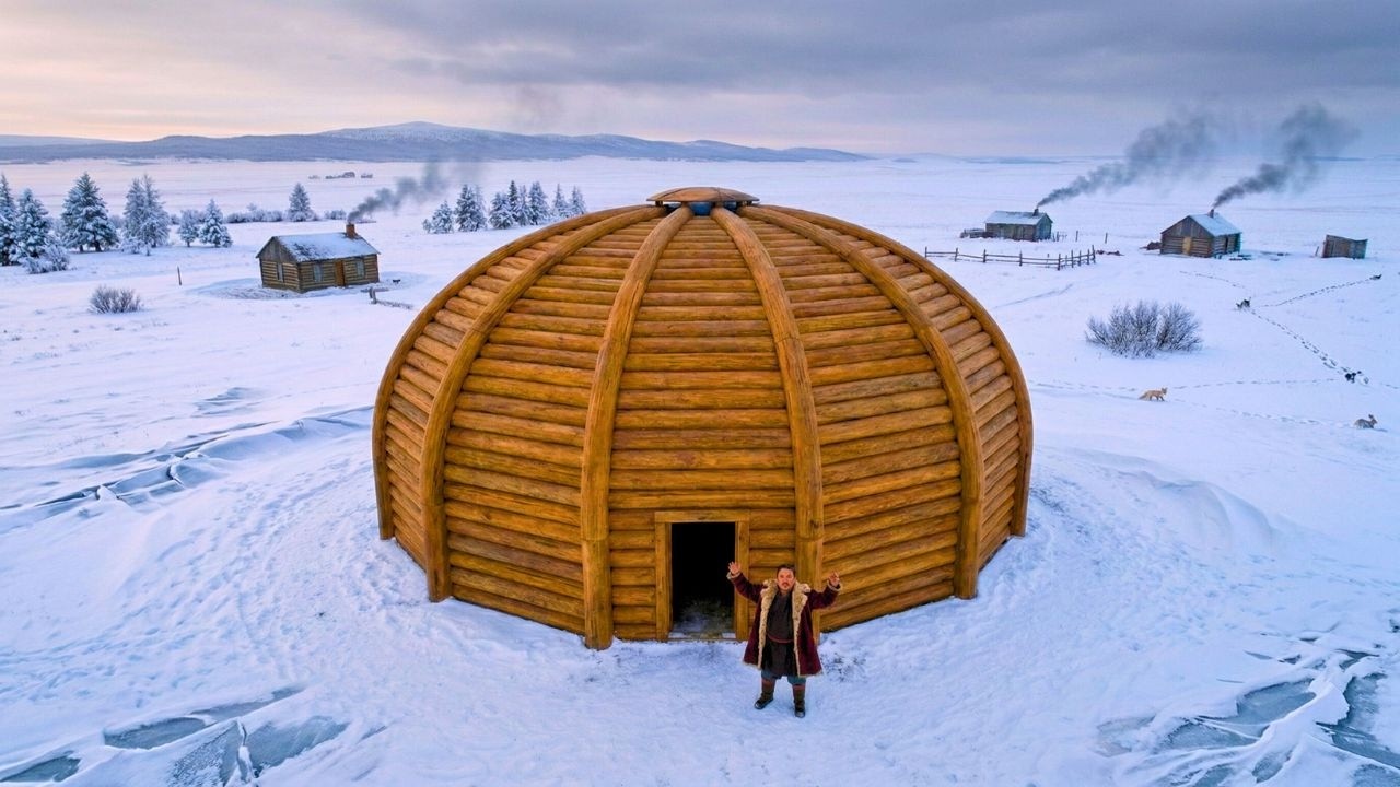 Seine Hütte hatte keine Ecken — Runde Wände hielten die Wärme, die Quadrate verloren