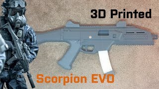 Battlefield 3D Printed CZ Scorpion Evo Gun (1:1 Full Size Replica)