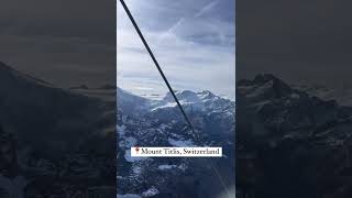 Travel Transition From Inside Flight To Mount Lis, Switzerland