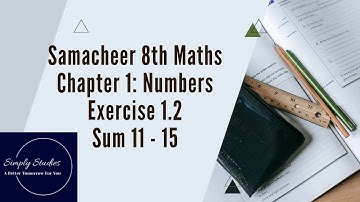 Samacheer 8th Maths, Chapter 1 Numbers, Exercise 1.2, Objective Type Questions