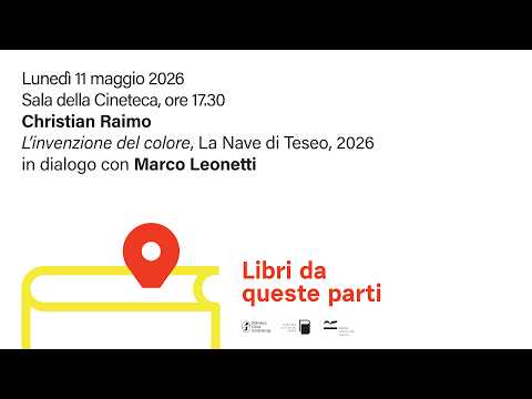 Video Christian Raimo presenta Linvenzione del colore