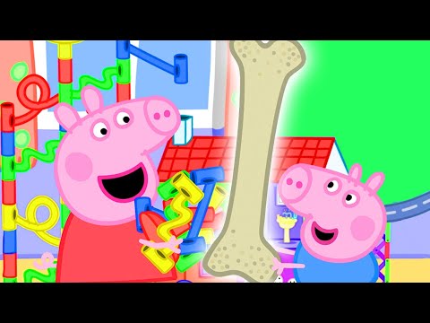 BUILDING THE BIGGEST MARBLE RUN WITH PEPPA AND GEORGE