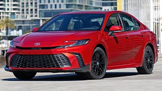 2025 Toyota Camry SE AWD In Supersonic Red | Exterior & Interior Details