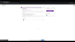 Chromebook - HOW - To record and submit a Screencastify clip to the Google Classroom