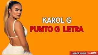 Karol G Punto G (letra)