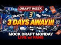 DRAFT WEEK - LIVE Mock + Bears Talk - 3 Days Till NFL Draft