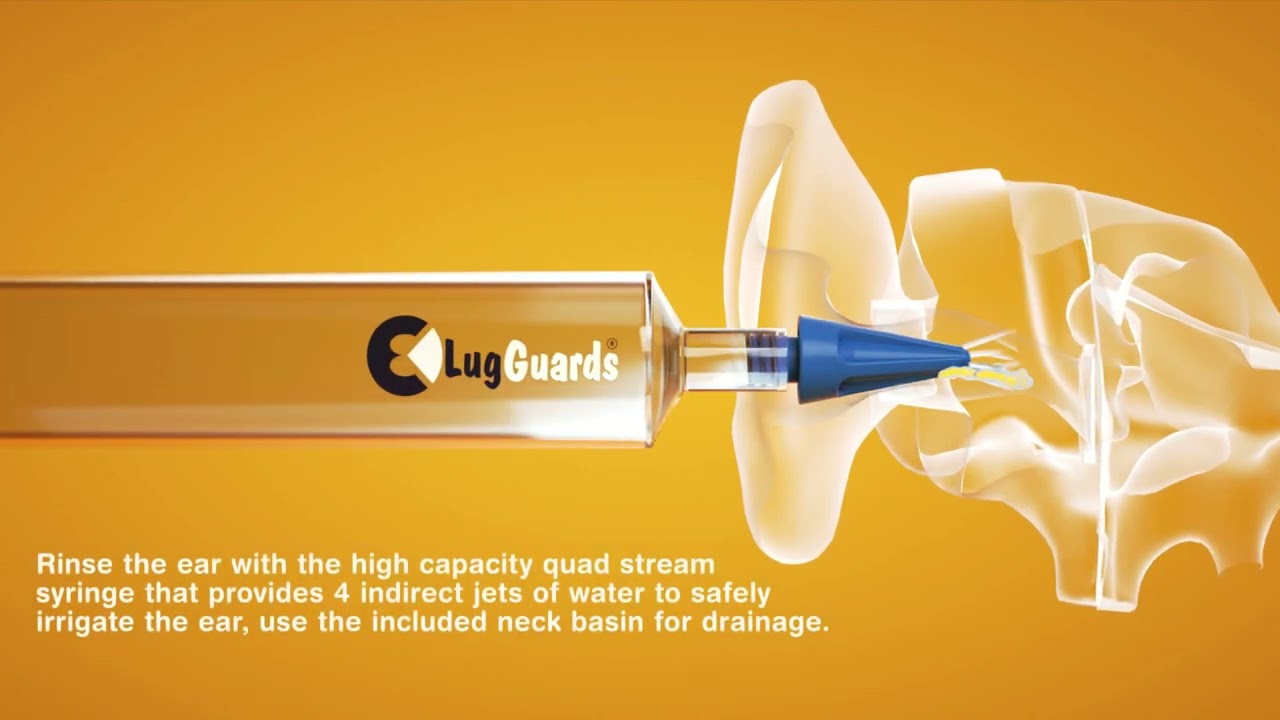 LugGuards Deluxe ear syringe in action, Ear Wax Removal made simple